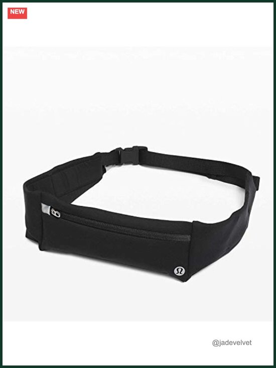 Zipper Closure Run Belt - Water Repellent Spandex with Pocket main image 4